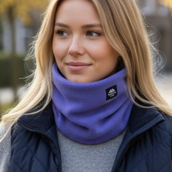 Double-Layer Neck Warmer Recycled Chelonia 150 Fleece - Picture 1 of 7
